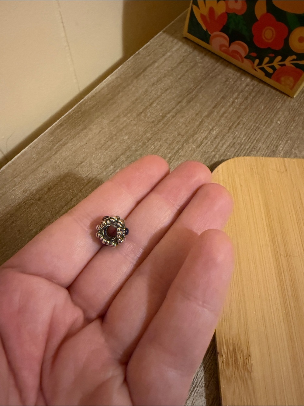 Set of 3 Floral Themed Pandora Charms - Picture 5 of 7